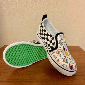 Vans X Flour Shop Kids 9.5 Classic Slip-On Canvas